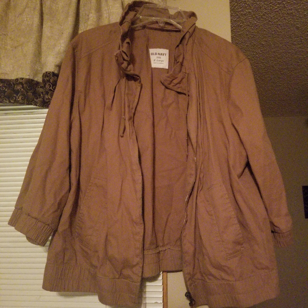 Brown Old Navy Crop Jacket- XL